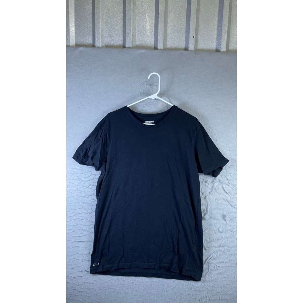 Lacoste T-Shirt Mens Large Black Good Short Sleeve Crewneck Underwear Logo